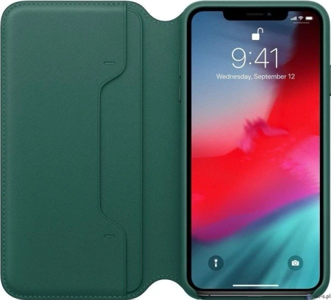 iPhone XS Max Apple Leder Folio Case Grün