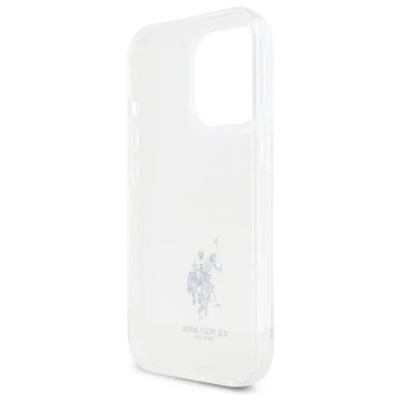 Etui do iPhone 15 Pro Max US Polo IML Double Horse Przezroczyste