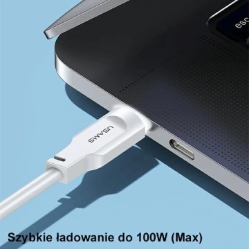 Kabel USMAS USB-C na USB-C PD Fast Charging 1.2m zielony