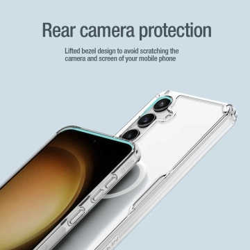Nillkin Nature Pro Panzerhülle mit Magnetring für Samsung Galaxy S24 – weiß