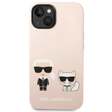 Etui Hardcase Karl Lagerfeld KLHMP14SSSKCI do iPhone 14 6,1" Silicone Karl & Choupette Magsafe