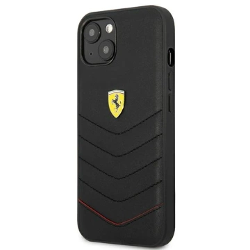 Etui na telefon Ferrari  iPhone 13 mini 5,4" czarny/black hardcase Off Track Quilted