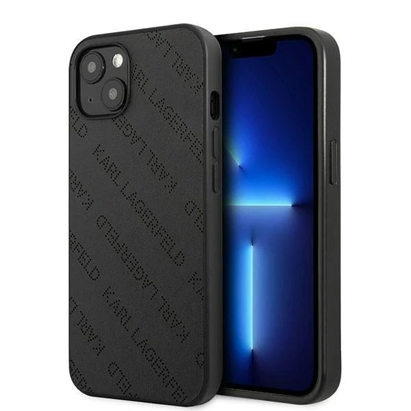 Etui ochronne na telefon Karl Lagerfeld KLHCP13SPTLK do Apple iPhone 13 Mini 5,4" hardcase czarny/black Perforated Allover