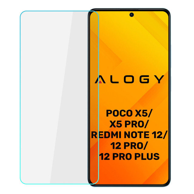 Szkło hartowane 9H Alogy Screen Protector PRO+ na ekran do Xiaomi Poco X5/ Pro/ Redmi Note 12/ Pro/ Pro+ Plus 5G