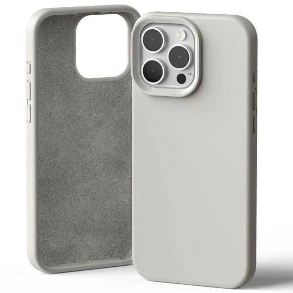 Mercury Silikonhülle für iPhone 16 Pro Max 6,9" Stone