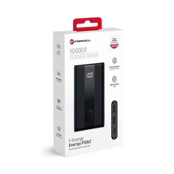 Powerbank Forcell F-Energy P10K2 10000mAh PD 22,5W QC3.0 Schwarz