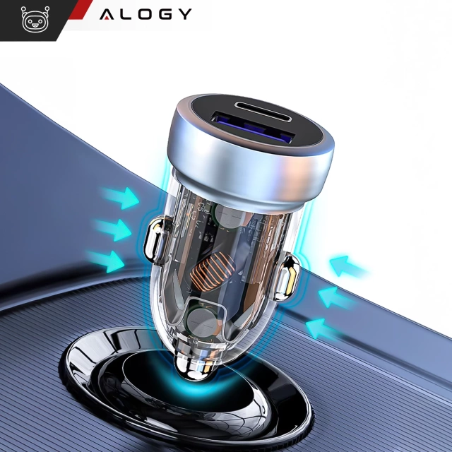 Ładowarka samochodowa Szybkie ładowanie QC3.0 PowerDelivery PD Alogy Car Charger 33W USB USB-C