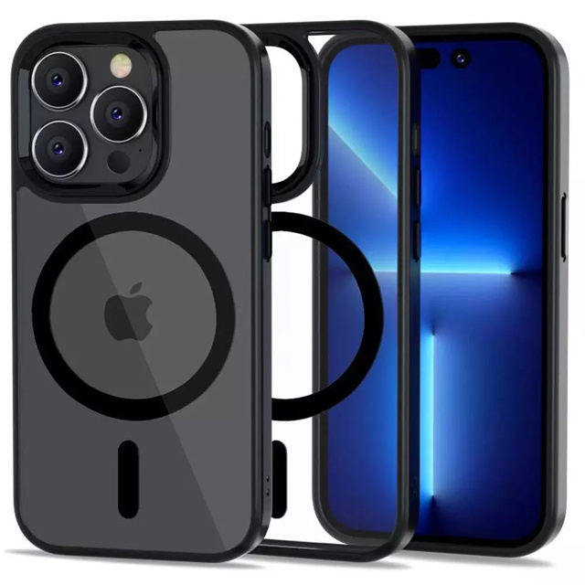 Etui Magmat MagSafe für Apple iPhone 14 Pro Mattschwarz