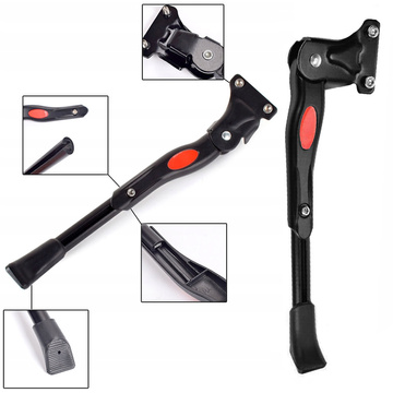 Stopka rowerowa Metalowy nóżka podpórka do roweru stojak rowerowy podpórka z regulacją długości do tylnej ramy Czarna