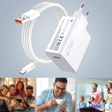 Xiaomi Original USB - USB-C Typ C Kabel stark schnell 120W PD 6A 1M Kabel Weiß