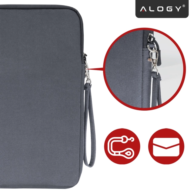 Wsuwka Torba etui ochronne pokrowiec do tabletów Alogy Sleeve Bag na tablet Apple iPad Samsung Lenovo Xiaomi 9.7" - 10.8" Szary