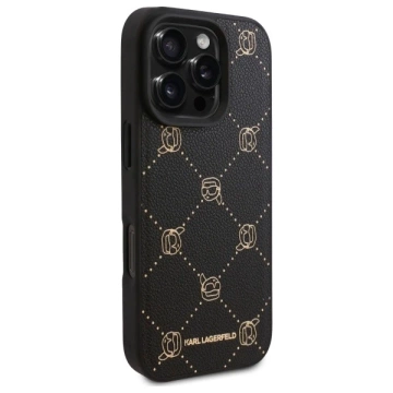 Karl Lagerfeld Hülle für iPhone 16 Pro Max 6,9" Schwarz Magsafe Karl Head