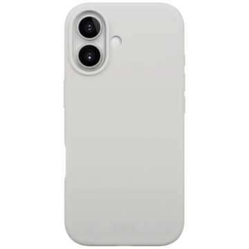 Etui Ochronne do iPhone 17 UNIQ Lino Magclick Light Grey