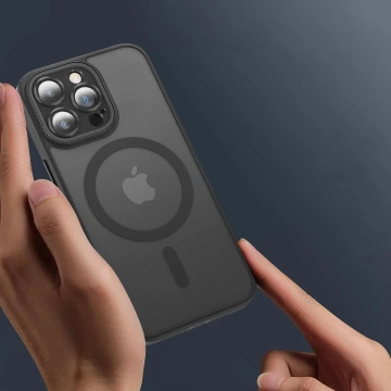 Etui Magmat Cam Magsafe für Apple iPhone 15 Mattschwarz