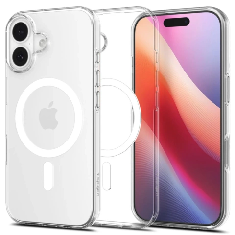 Etui do iPhone 17 Spigen Liquid Crystal Mag MagSafe Clear/White