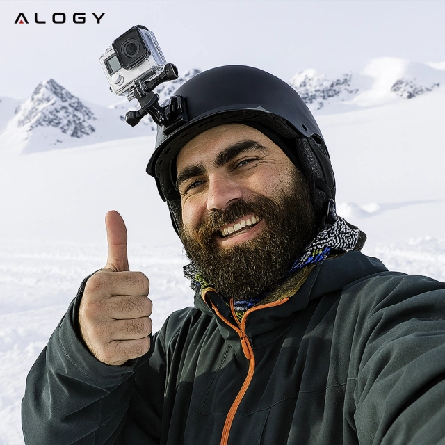 Zestaw Akcesoriów do GoPro Hero 13 12 11 10 9 8 7 6 kamerki sportowej zestaw mocowań Alogy ActionKit™ XXL 58w1 z Etui pokrowcem Walizką