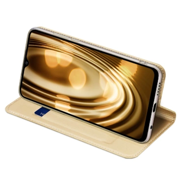 Dux Ducis Skin Pro Hülle Xiaomi Poco C40 Hülle mit Flip Card Wallet Goldständer