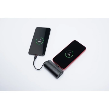 FORCELL F-ENERGY Power Plug F5K3 Powerbank mit integriertem Lightning PD-Anschluss 20 W 5000 mAh Schwarz