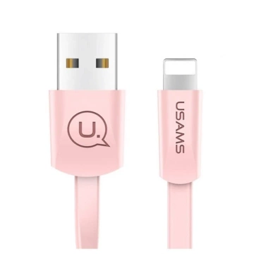 USAMS U2 Lightning Flachkabel 1,2 m rosa