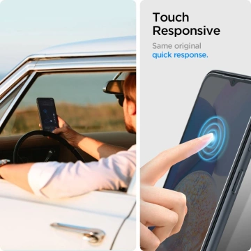 Spigen Glas.tR Slim 2er-Pack gehärtetes Glas für Samsung Galaxy A15 4G / 5G / A25 5G Klar