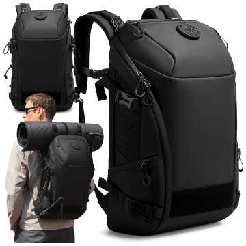 Bange 22L wasserdichter Rucksack für Laptops bis 15,6 Zoll – Geräumig und komfortabel, robust und atmungsaktiv, ideal für Stadt und Reisen, Arbeit und Flugreisen, Unisex – Schwarz