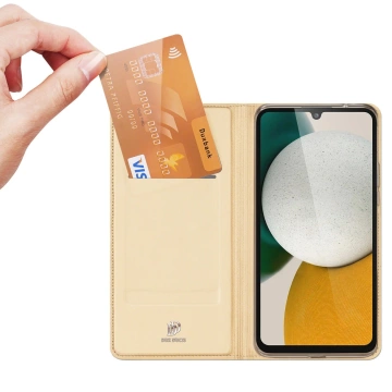 Dux Ducis Skin Pro Hülle für Samsung Galaxy A34 5G Flip Card Wallet Stand Gold