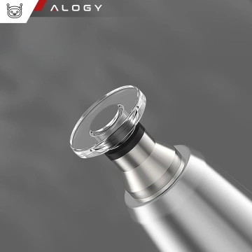 Alogy 2-in-1 kapazitiver Touch-Stift für den Bildschirm eines Telefon-Tablets mit einem Stift Weiß