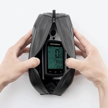 Torba rowerowa Rockbros 1,4 l na górną rurę – czarna