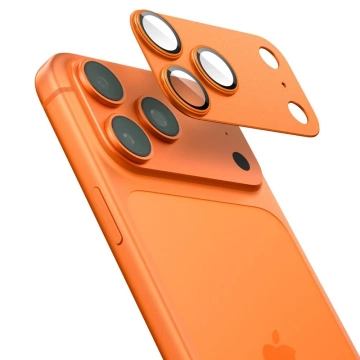 Osłona Aparatu do iPhone 17 Pro Spigen Optik Pro XL EZ Fit Orange