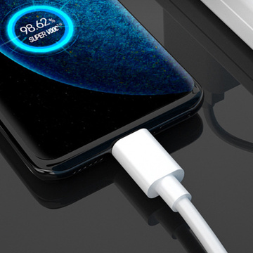 Wandladegerät Original Oneplus SUPERVOOC 80 W USB Typ-A-Adapter EU VCB8JAEH Kabel DL136 USB-C Typ C 65 W 1 m Weiß