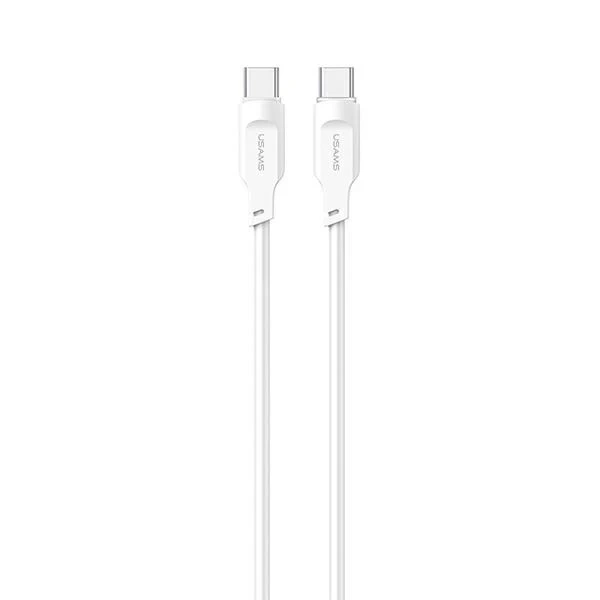 Kabel USMAS USB-C na USB-C PD Fast Charging 1.2m biały