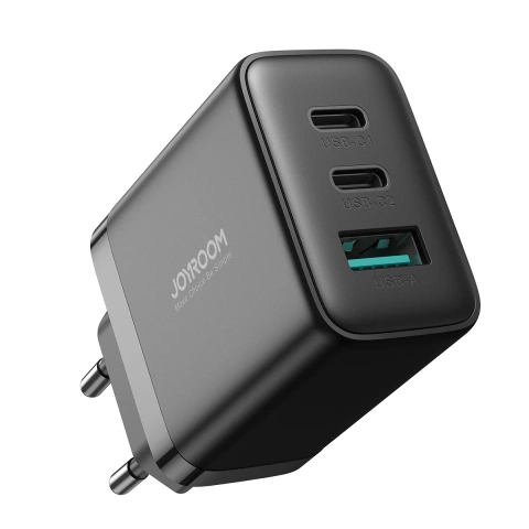 Joyroom 2x USB-C USB-A 32W Schnellladegerät - Schwarz