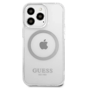 Etui Guess GUHMP13LHTRMS do iPhone 13 Pro / 13 6,1" hard case Metal Outline Magsafe