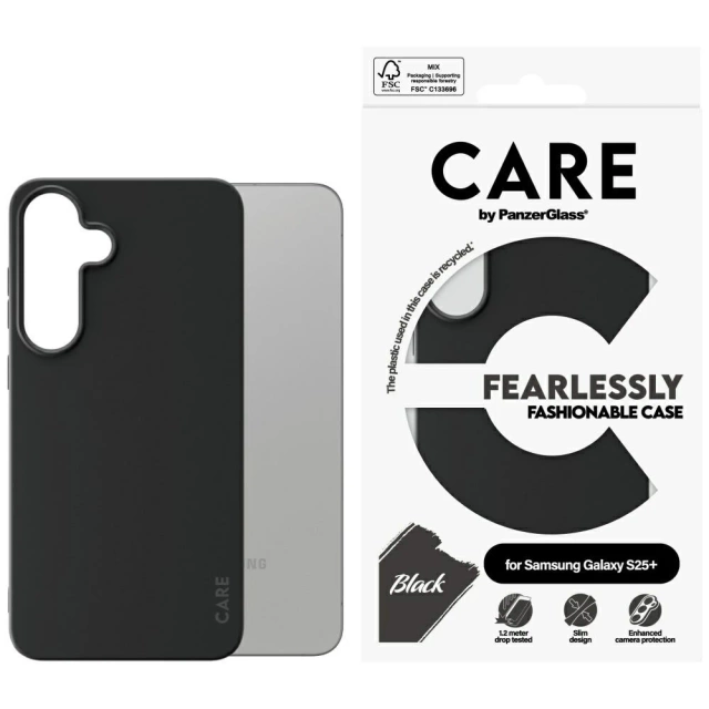 Etui CARE do Samsung Galaxy S25+ by PanzerGlass Fashion Czarny