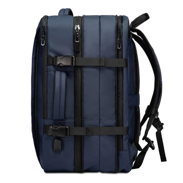 Reiserucksack Bange BackPack Business erweiterbarer Rucksack Geräumige Tasche für 17,3-Zoll-Laptop mit USB-Anschluss Schwarz