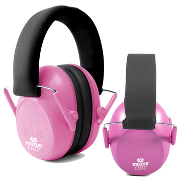 Anti-Lärm-Ohrenschützer für Kinder. 3 geräuschdämpfende Kopfhörer für das Flugzeug. Rosa Protektoren