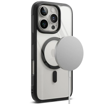 Etui Ringke Fusion Bold Magnetic Magsafe für iPhone 16 Pro Schwarz