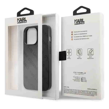 Etui Karl Lagerfeld KLHCP13LPTLK für iPhone 13 Pro / 13 6,1" Hardcase Allover perforiert