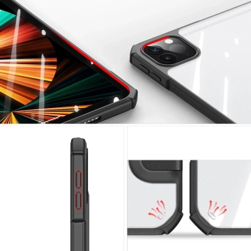 Dux Ducis Copa Hülle für iPad Pro 12.9 '' 2021/2020/2018 Smart Cover mit Ständer schwarz