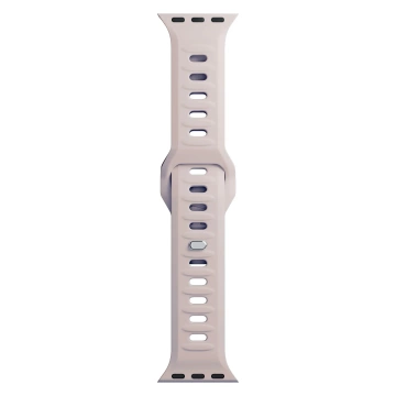 Smartwatch-Zubehör 3mk Silicone Watch Strap für Apple Watch 42/44/45/49 mm Latte