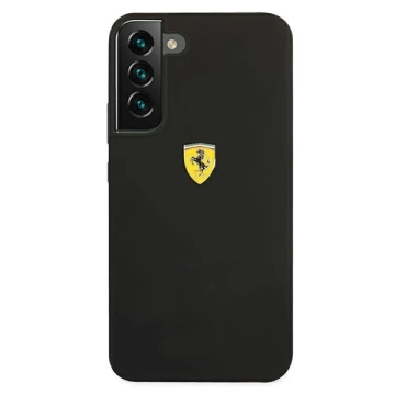 Ferrari Hardcase für Samsung Galaxy S22 schwarz/schwarz Hardcase On Track Silicone