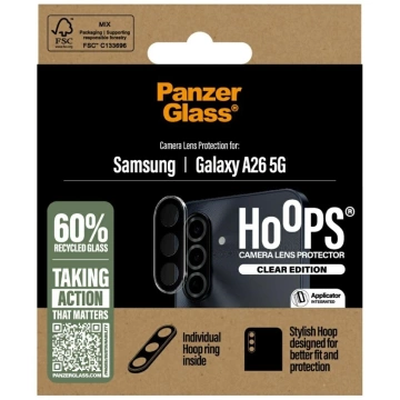 Gehärtetes Glas für Samsung Galaxy A26 5G PanzerGlass Hoops Kameraobjektivschutz