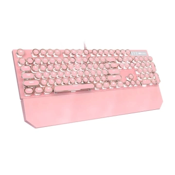 MageGee MK-STORM kabelgebundene Tastatur Pink