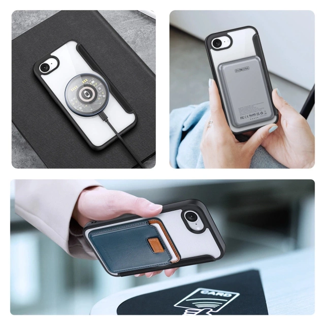 Etui ochronne Dux Ducis Skin X Pro z MagSafe na iPhone 16e – czarne