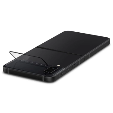 Szkło hartowane Spigen Glass FC ”EZ FIT” + ramka Film 2-pack do Samsung Galaxy Z Flip 4 Black