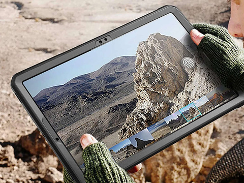 Etui Supcase Unicorn Beetle Pro für Samsung Galaxy Tab S7 Plus/ S8 Plus 12.4 T970/ T976B/ X800/ X806 Schwarz