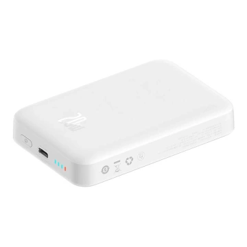 Baseus Magnetic Mini Powerbank 10000mAh 20W (weiß)
