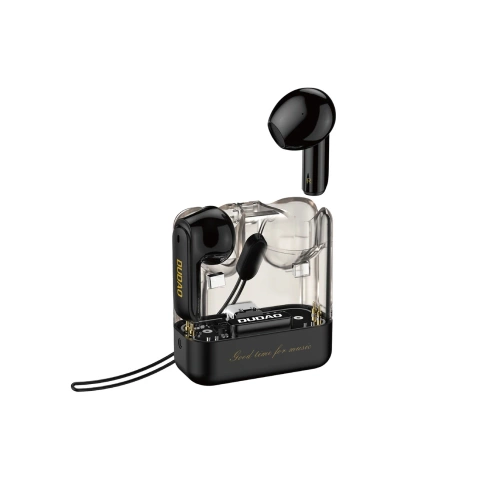 Słuchawki TWS Dudao U18Pro Bluetooth 5.3 – Przezroczyste, LED, Czarny