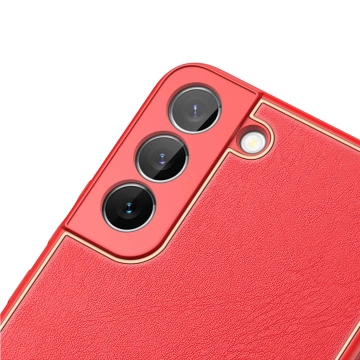 Dux Ducis Yolo elegante Hülle aus ökologischem Leder für Samsung Galaxy S22 (S22 Plus) rot