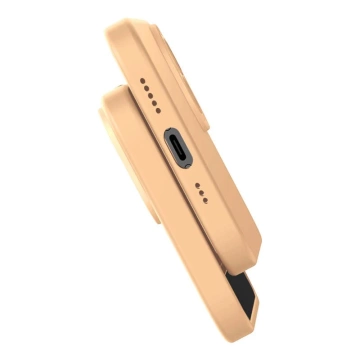 Baseus Liquid Silica Gel Case Set für iPhone 14 Pro Max (Gelb) Gehärtetes Glas mit Reinigungsset
